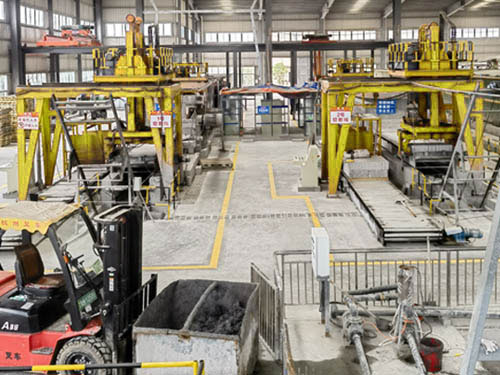 EPS concrete block double cutting line