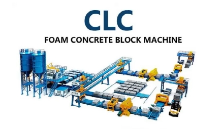 foam concrete blocks machine - CLC blocks machine